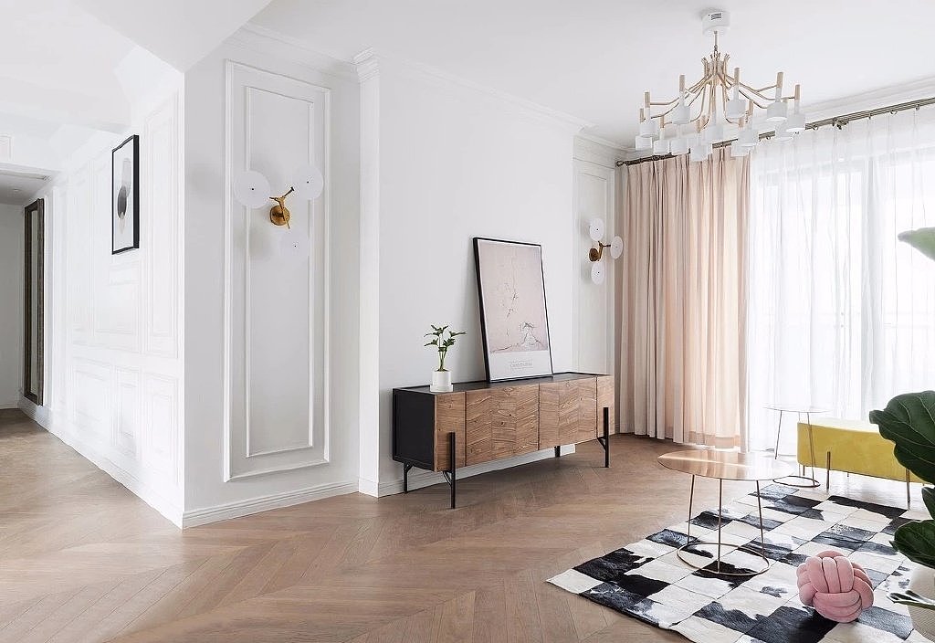 现代法式三居室装修设计,融入浪漫与优雅的生活