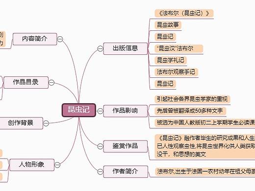 昆虫记思维导图--迅捷画图