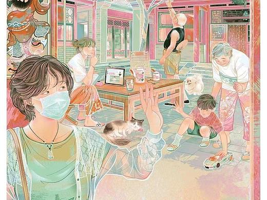 《中国日报》海外版喊你来抄作业！简直就是传统插画、版式设计教科书