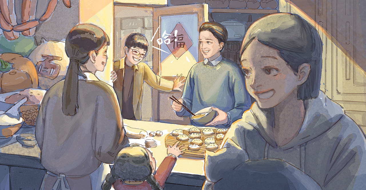 回家过年啦！（图ZMjg1NzAxNzE2） - 创作习作 - 站酷设计师CPY_平阳原创素材 - 站酷ZCOOL