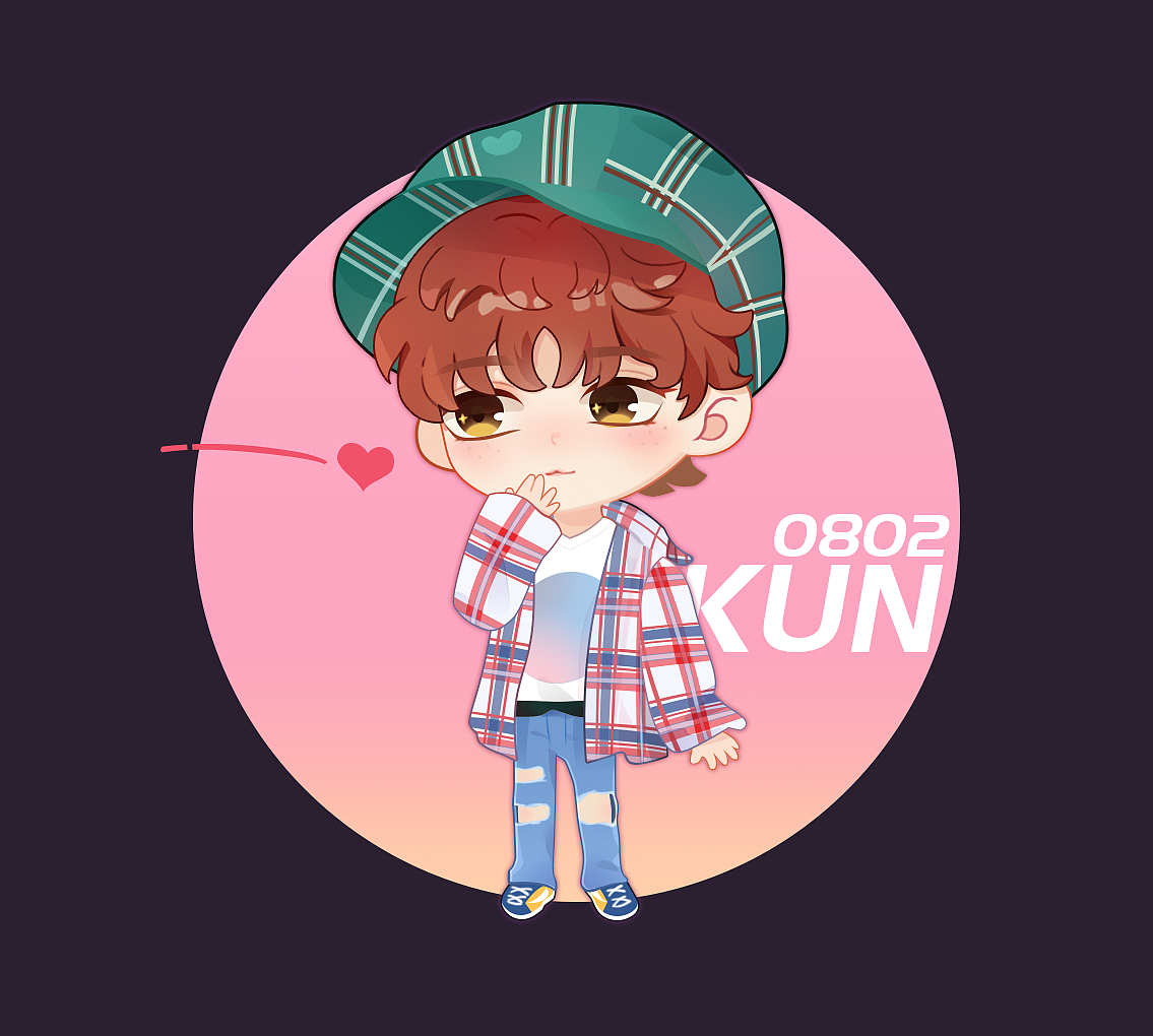 个人爱豆Q版涂鸦（图ZMTM4NDE3MjA0） - 创作习作 - 站酷设计师plus跑跑原创素材 - 站酷ZCOOL