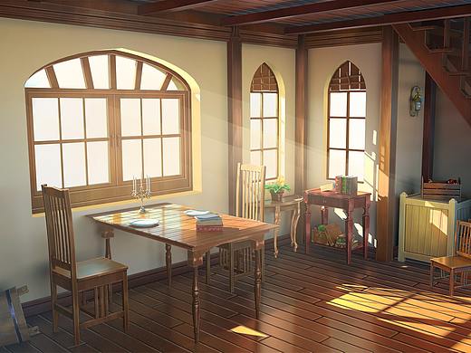 日系场景 会客厅