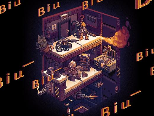 像素画练习biu~biu~biu