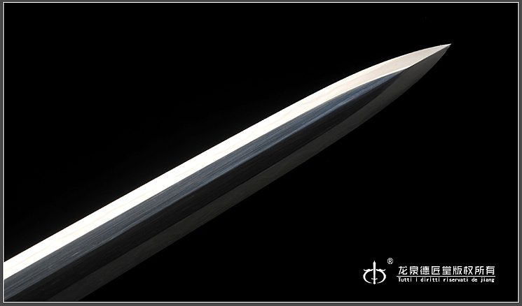 龙泉刀剑-冰裂纹唐剑|夹钢(DJ-2698)