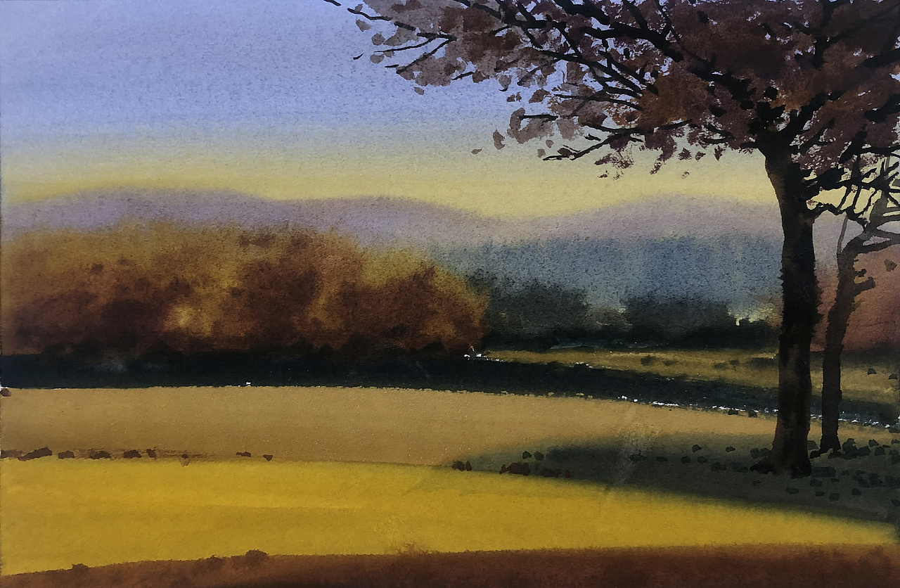 2021 国庆水彩速写