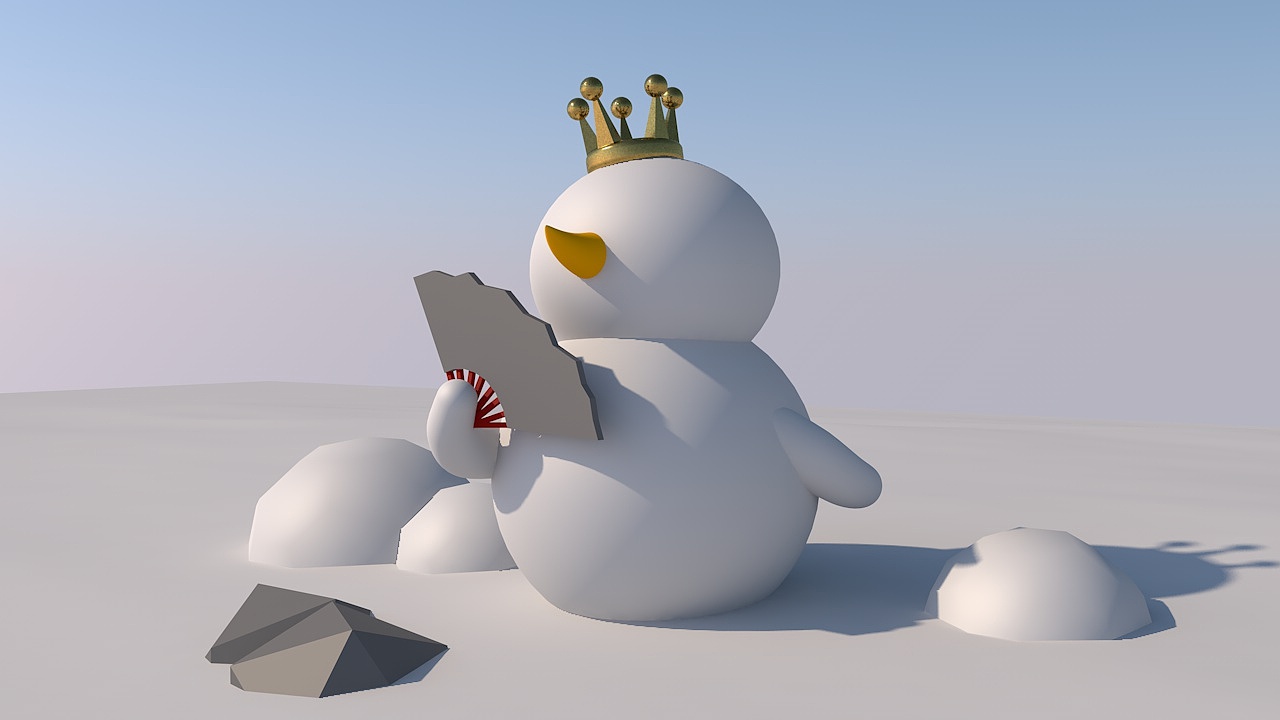 蜜雪冰城3d雪王