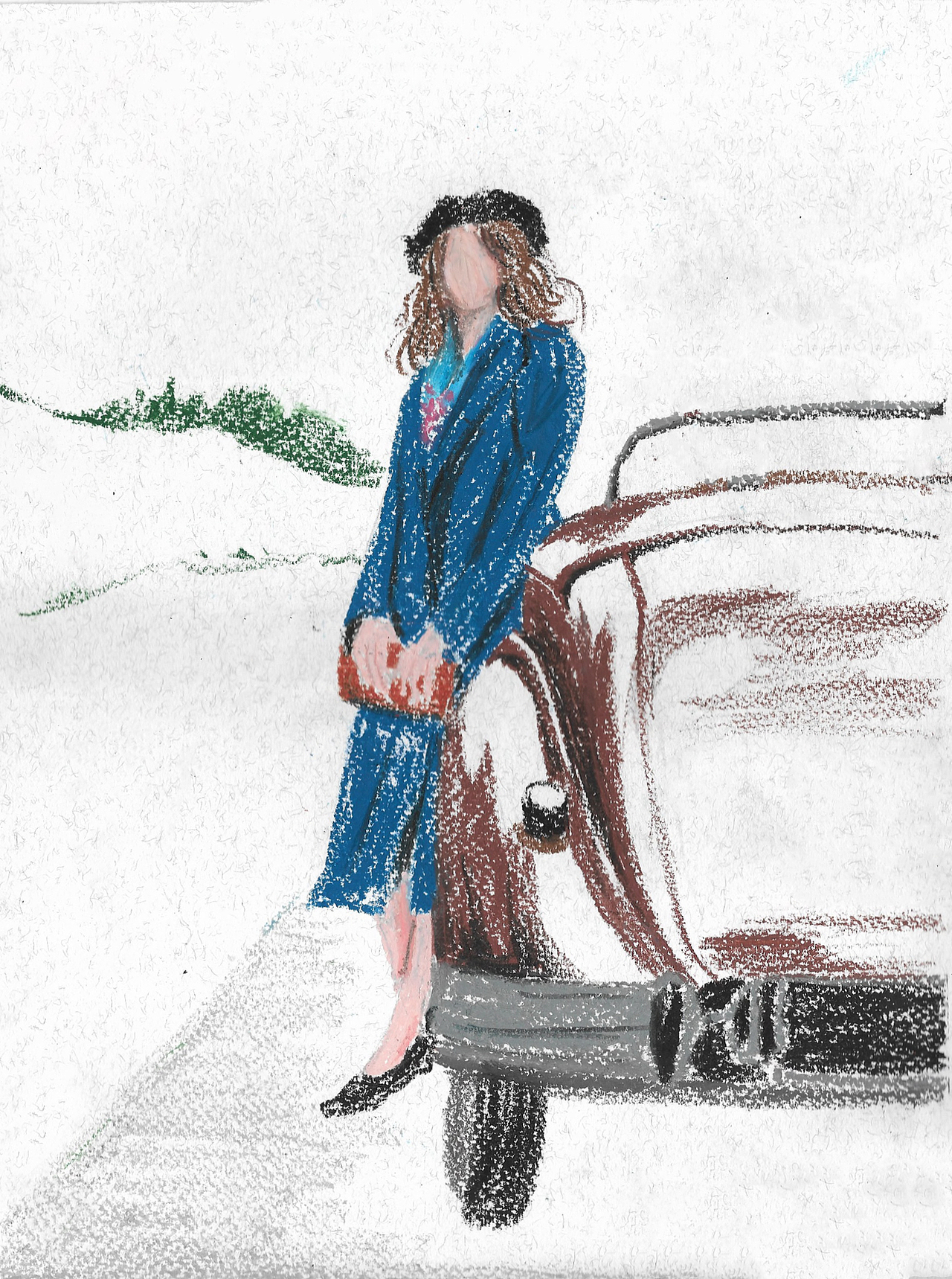 时尚插画 外乡人(古战场传奇)里的克莱尔