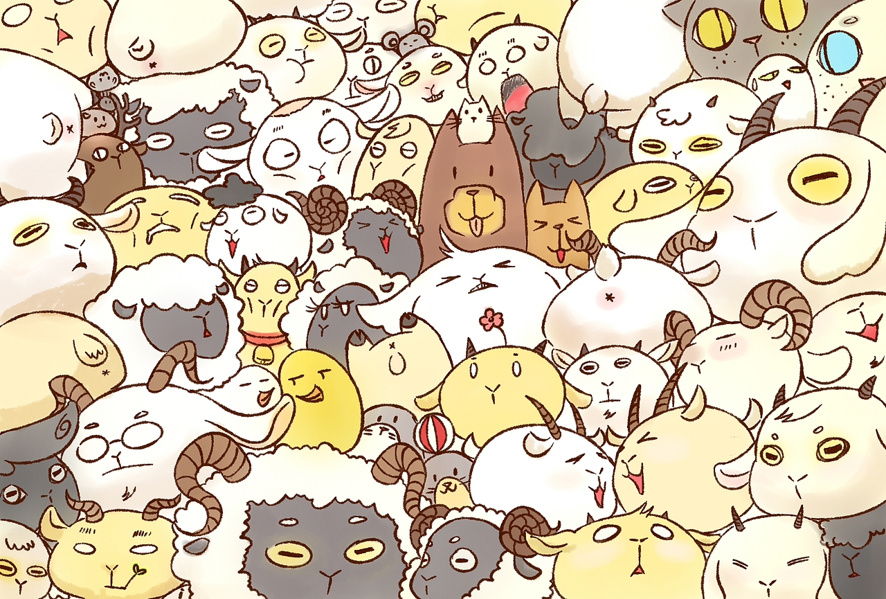 2015年羊年明信片