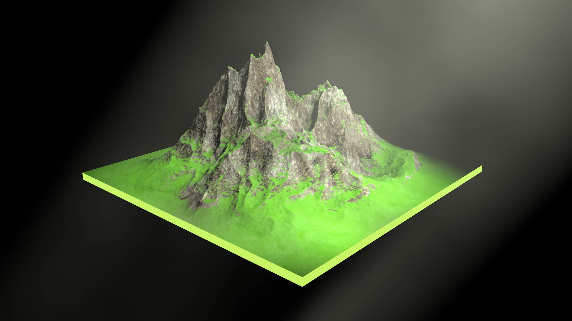 初一地理山体模型图片