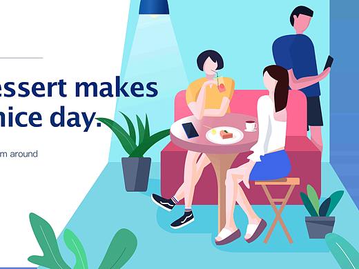 2.5d 插画 ui（个人主页-ZMzAxMzU2NjQ=） - 企业官网 - 站酷设计师hedwigggg原创素材 - 站酷ZCOOL