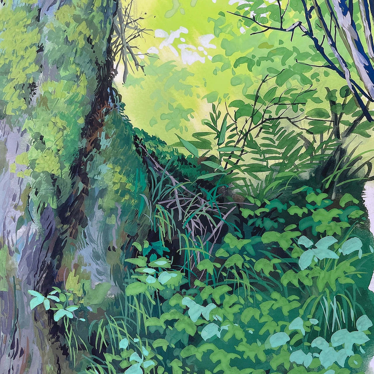 不透明水彩｜场景的绘制