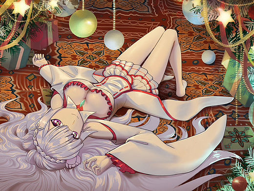 圣诞插画设计 爱蜜莉雅