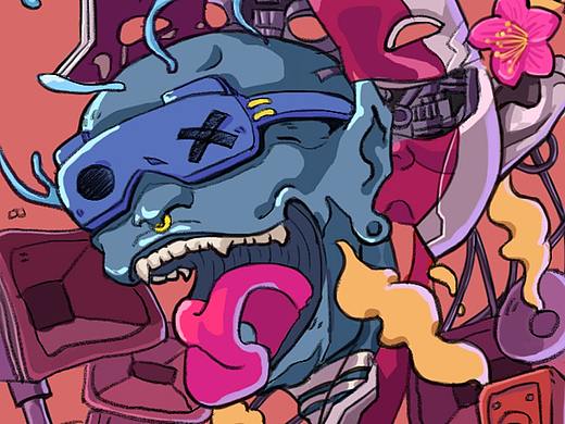 赛博朋克（个人主页-ZNTMxNjUyMDQ=） - 新锐潮流插画 - 站酷设计师别人八1原创素材 - 站酷ZCOOL