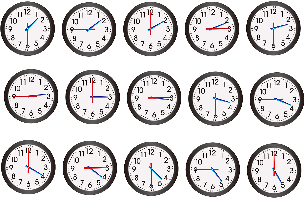 儿童时间卡片集