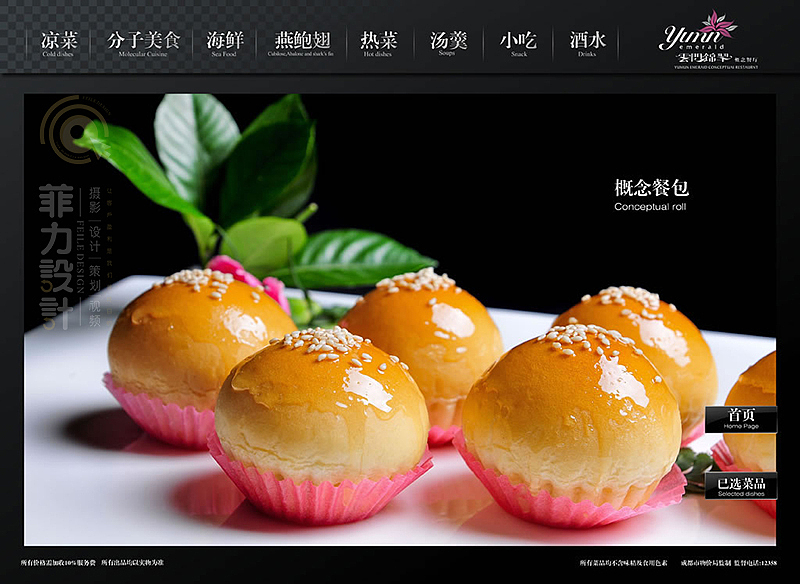 专业菜谱制作,美食摄影,菲力设计作品电子菜谱设计