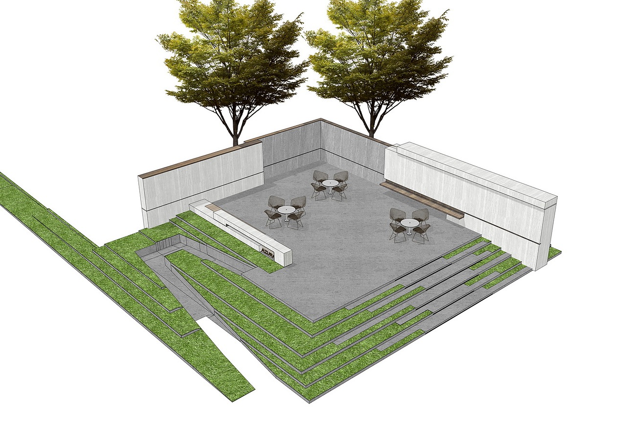 景观节点su模型下载