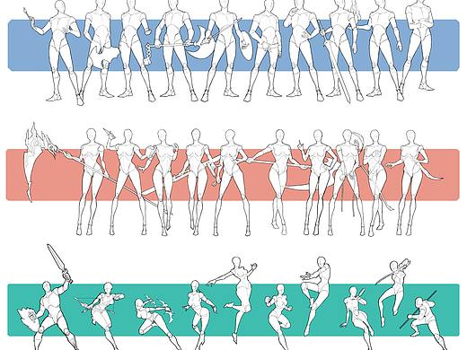 男女人体动态练习