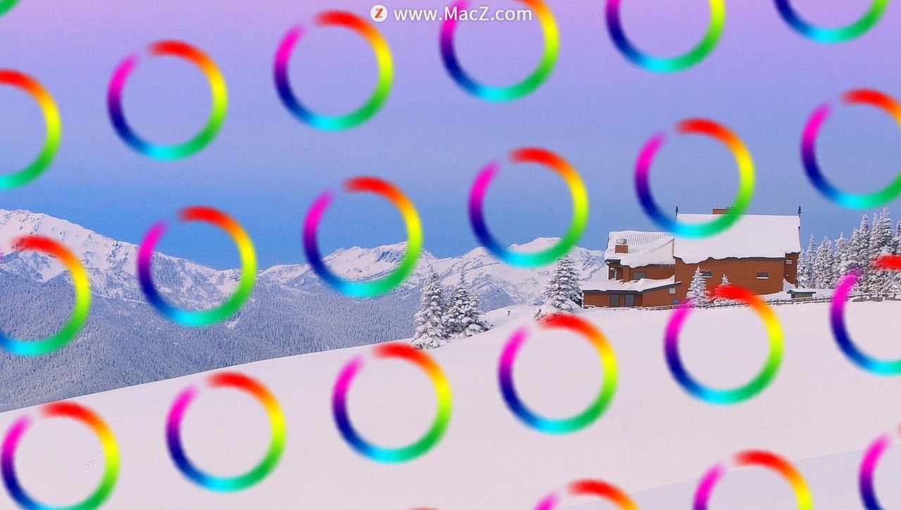 196款七彩圆点背景ps填充图案