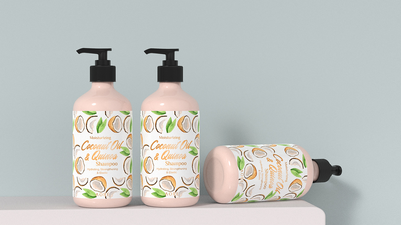 洗护包装-椰子洗发Coconut shampoo