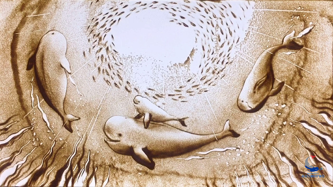 沙画-守护江豚之都（图ZMjg4MDU4ODky） - 绘画 - 站酷设计师高洁GaoJie原创素材 - 站酷ZCOOL