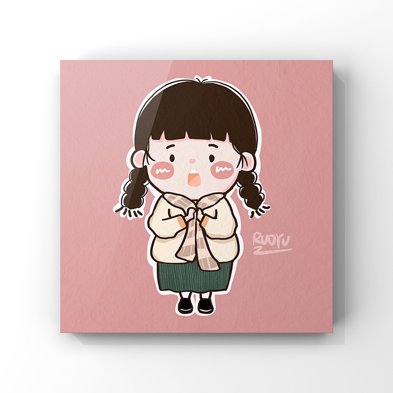 可愛穿搭插畫（圖ZMTQ2ODQ1Mjgw） - 藝術(shù)插畫 - 站酷設(shè)計師愛畫畫的RUOYU原創(chuàng)素材 - 站酷ZCOOL