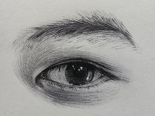 眼睛(圆珠笔画)