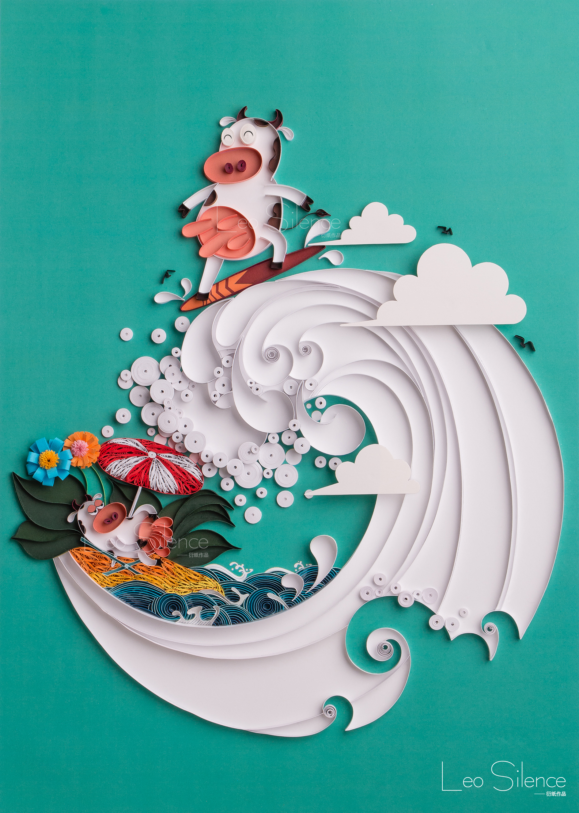 衍纸画-《乐翻天》 - 站酷 (zcool)