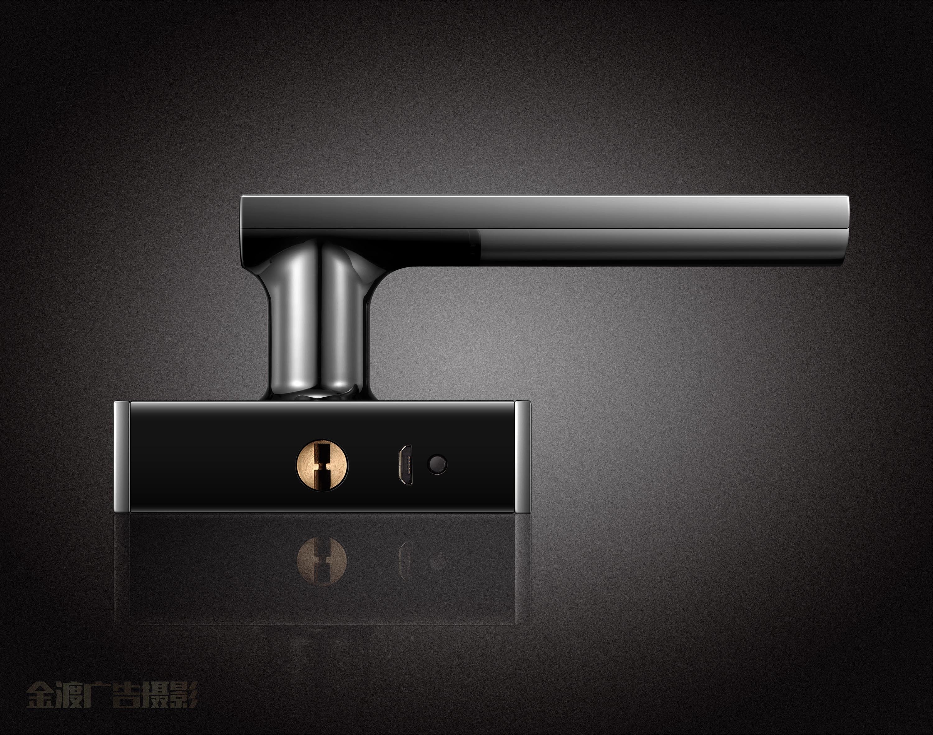 iccssi品牌指纹门锁产品拍摄精修