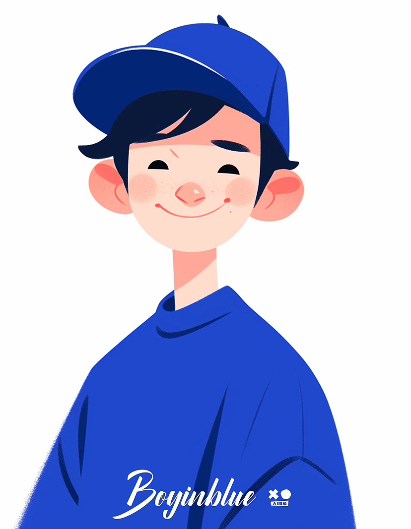 扁平插图设计·极简主义·AIGC男生（图ZMzQxMDQ1ODY4） - AI作品 - 站酷设计师AI班长原创素材 - 站酷ZCOOL