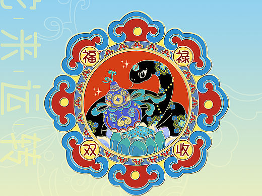 蛇年插画｜文创插画