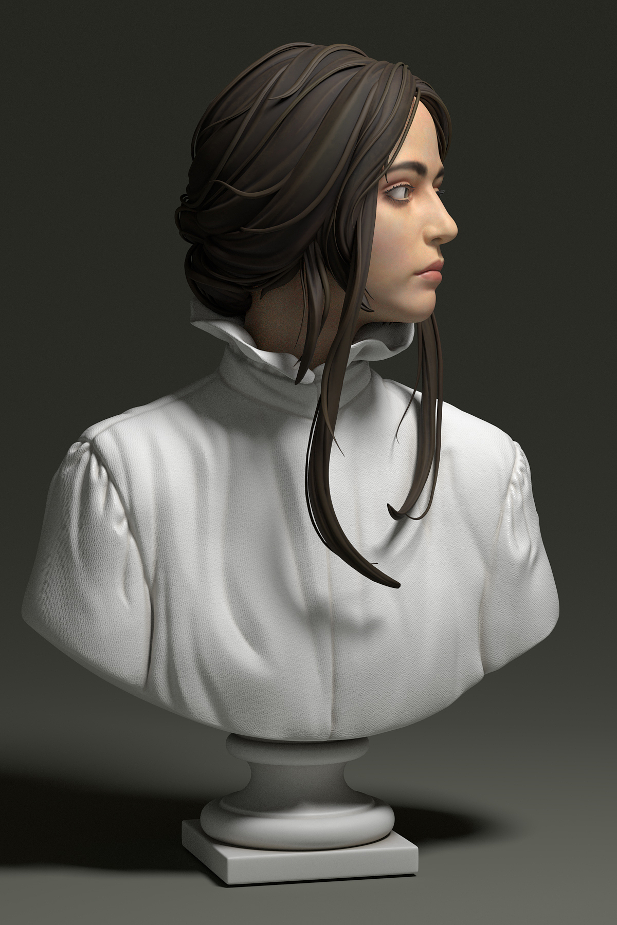 胸像练习20201007|三维|人物/生物|eeloel_原创作品-站酷zcool