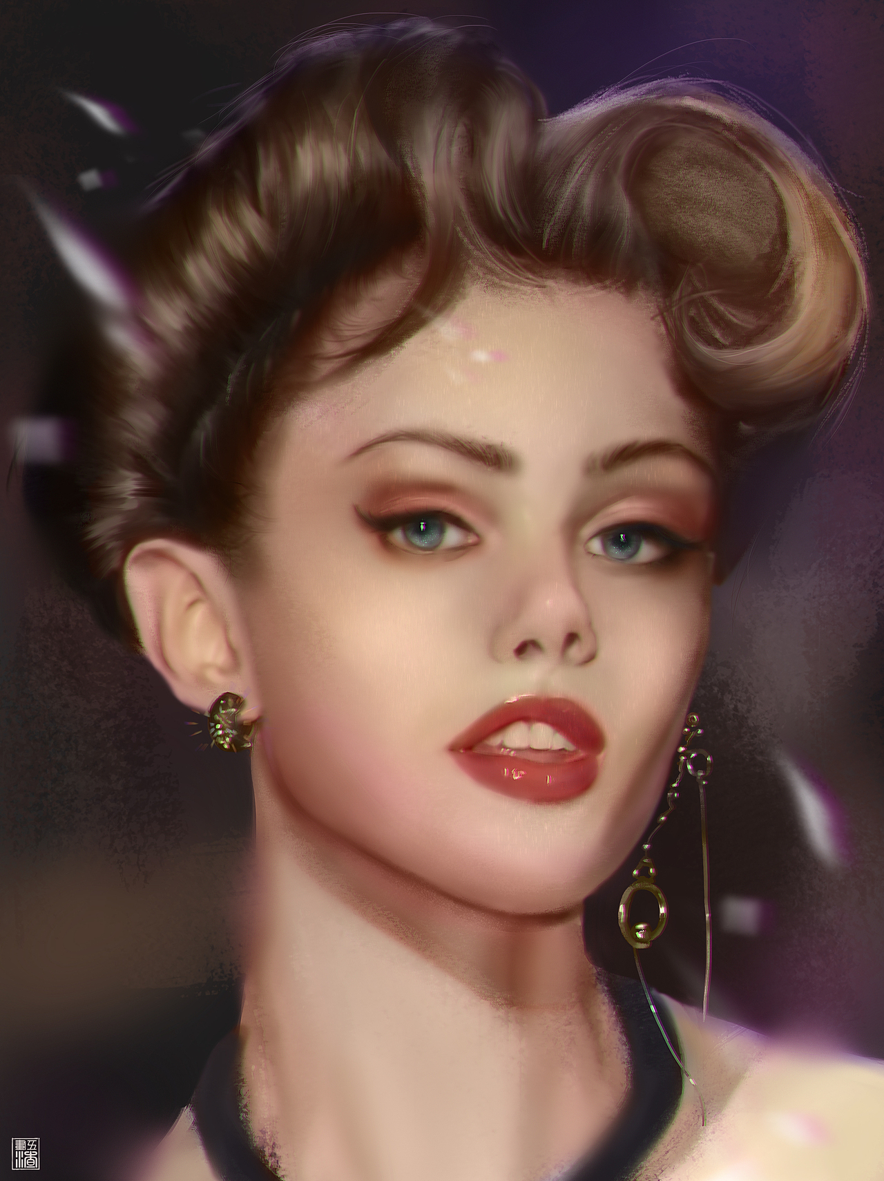 人像练习（图ZMjc0ODI1NzA0） - 艺术插画 - 站酷设计师江左画五渣原创素材 - 站酷ZCOOL