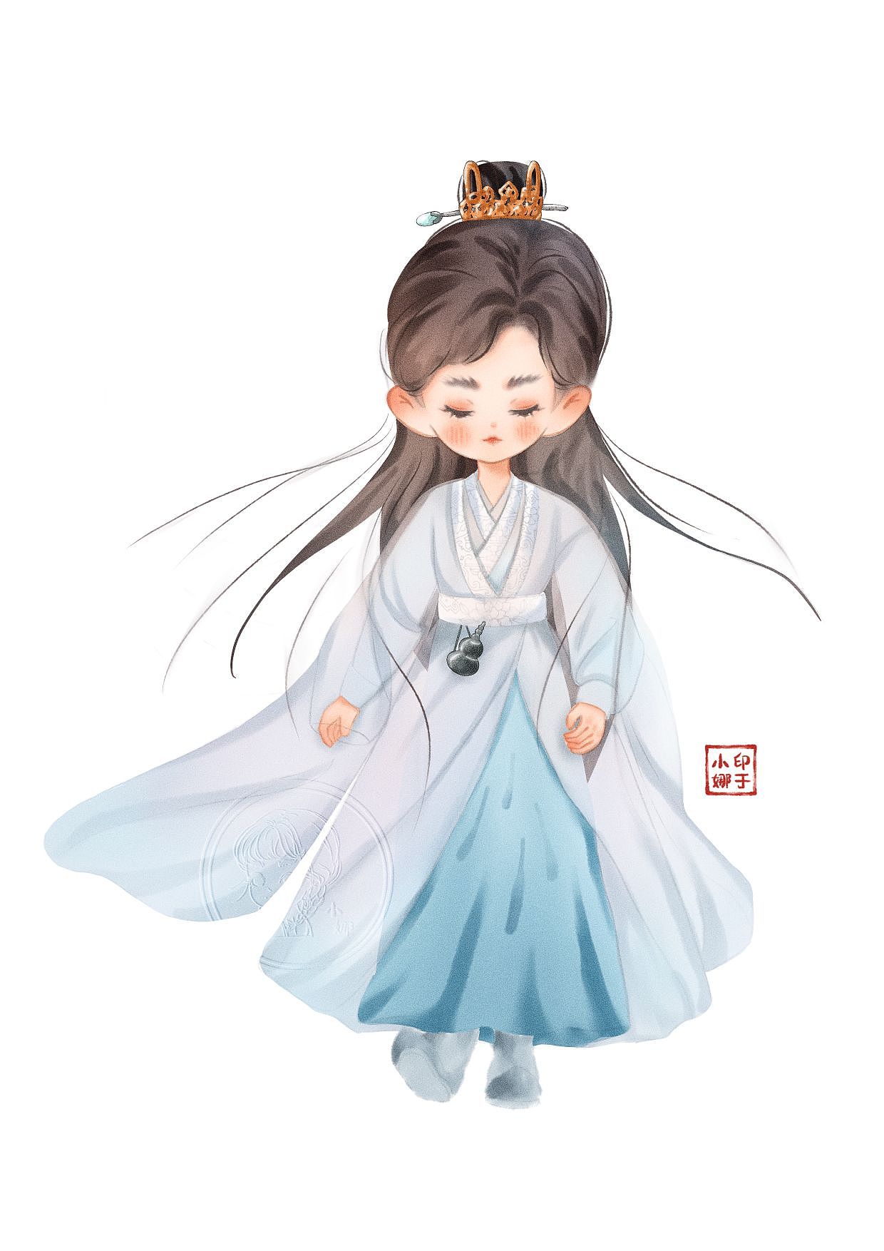 古风男Q版完成图（图ZMzQyNDQxNDU2） - 创作习作 - 站酷设计师Anan94小娜原创素材 - 站酷ZCOOL