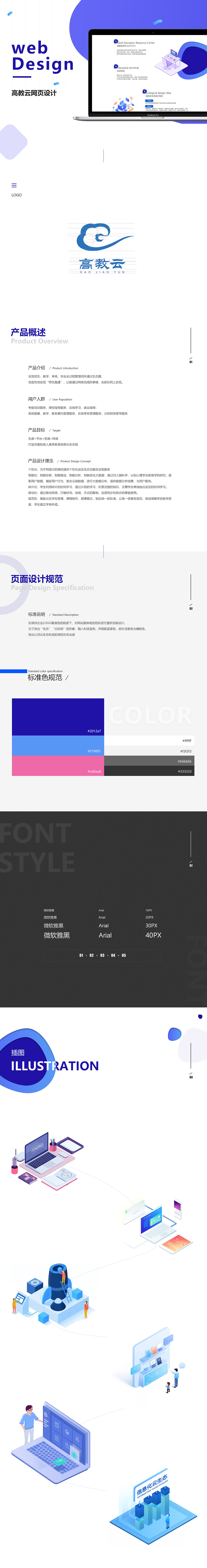 高教云官网设计