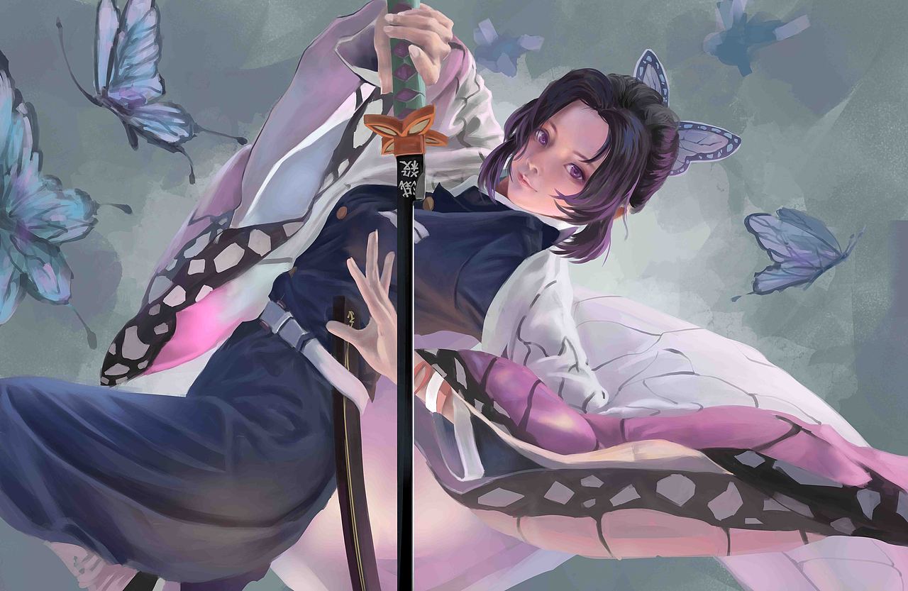 原画 - 蝴蝶忍-鬼灭之刃