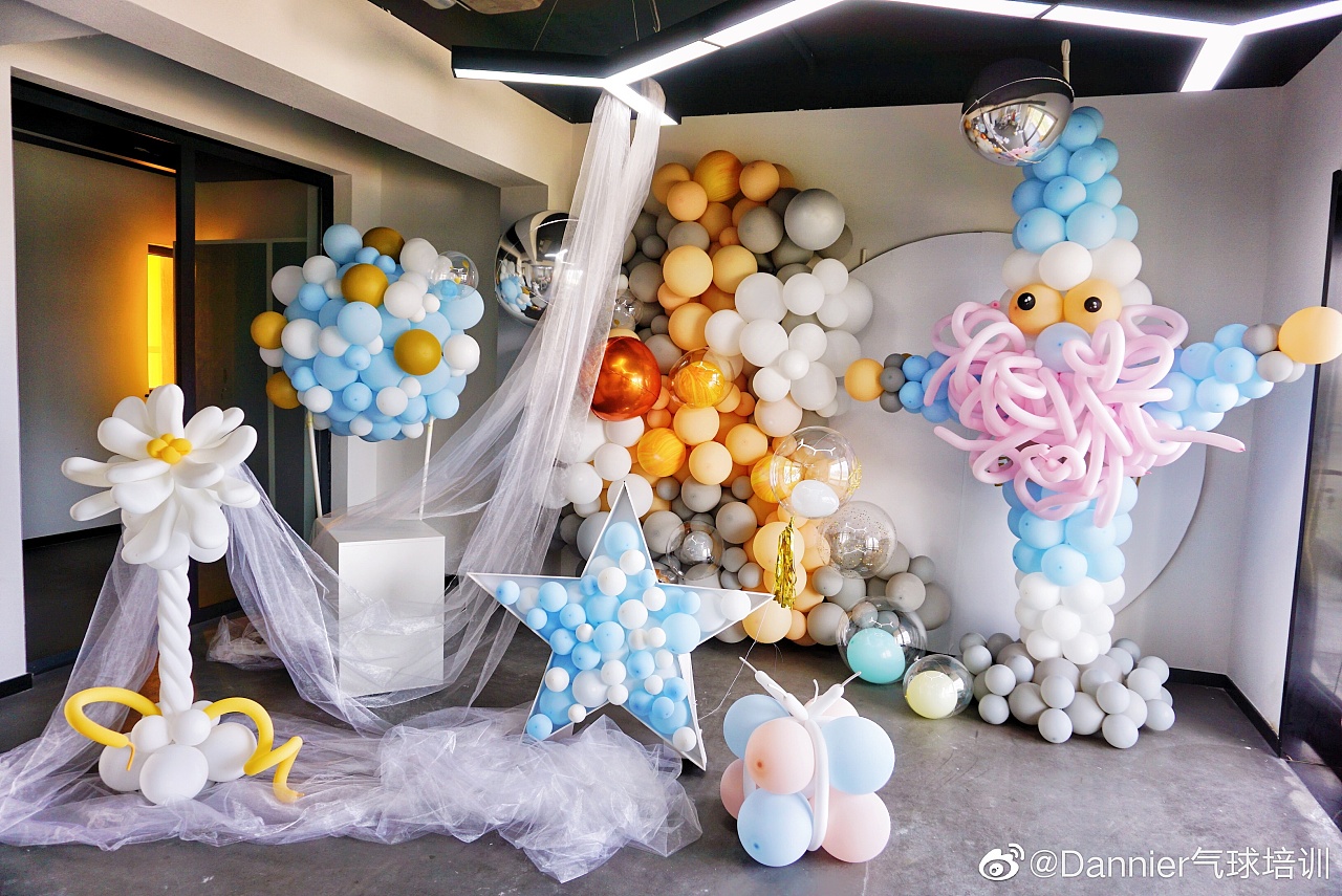 重庆宝宝宴气球装饰，活动策划，气球艺术创业培训，空飘氦气气球，婚礼特效爆破气球