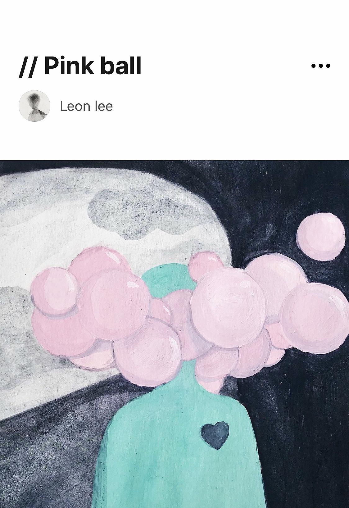 // Pink ball（图ZMTk1NjMzNzE2） - 绘本 - 站酷设计师Leon_lee插画原创素材 - 站酷ZCOOL