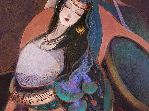 十二星座壁画风之【水瓶座】（个人主页-ZNTMwMzI1NTY=） - 创作习作 - 站酷设计师鹤之宋原创素材 - 站酷ZCOOL