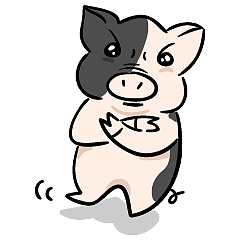 小花花 祝各位 猪年 猪事顺利（图ZMTQyOTg0OTQ4） - 网络表情 - 站酷设计师黑绸子原创素材 - 站酷ZCOOL