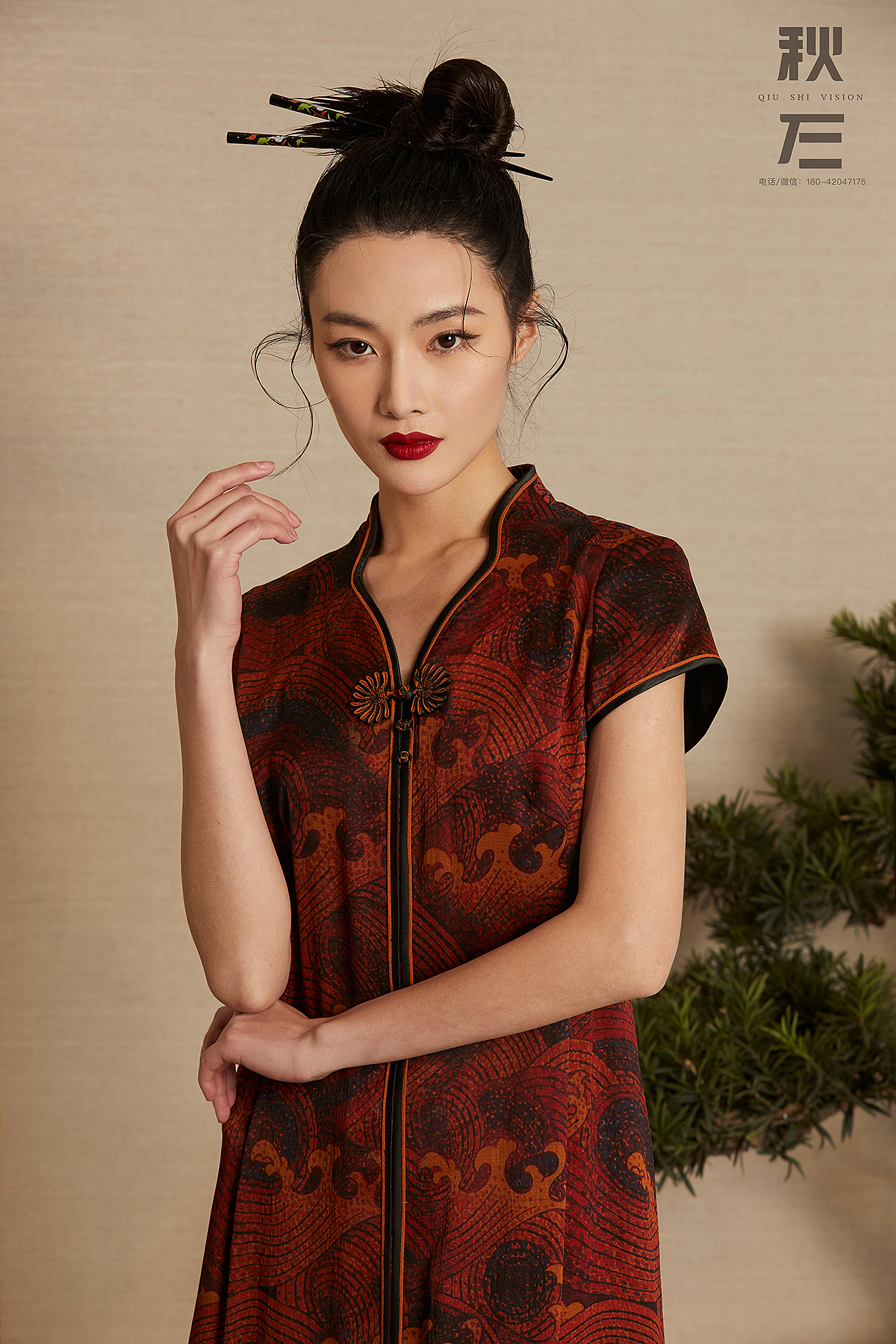 香云纱女装连衣裙拍照杭州淘宝摄影电商摄影秋石摄影