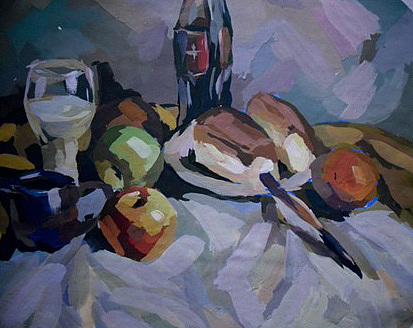 曾经高二2个月的暑假 开始接触水彩