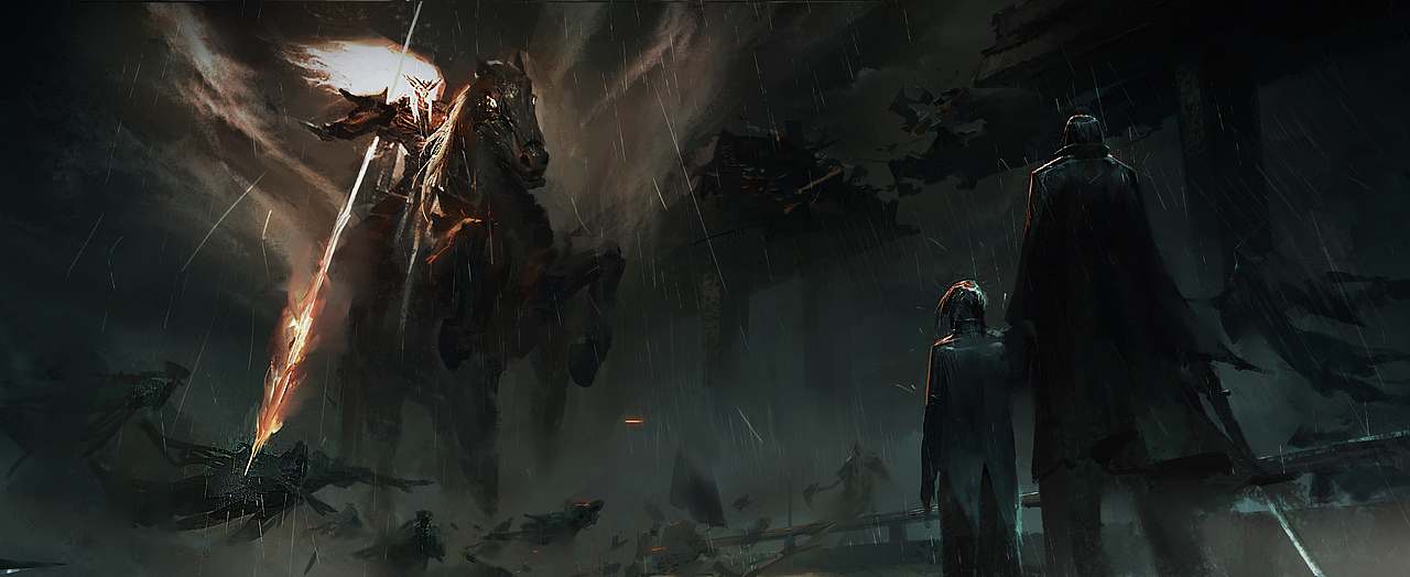 《龙族》黑王之死·雨落狂流之暗·白王的叛乱（图ZMTk5MzIwNjU2） - 创作习作 - 站酷设计师不想当画家的Leo原创素材 - 站酷ZCOOL