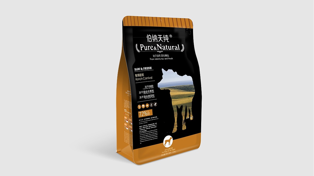 伯纳天纯狗粮包装