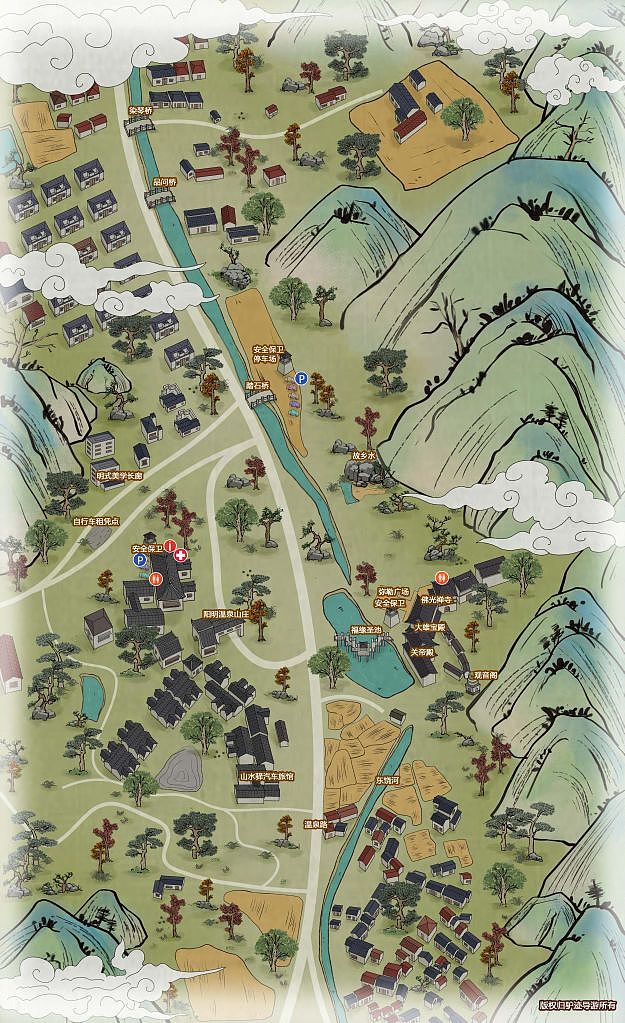 国风手绘地图🗺️（图ZMzI3NjkyMjM2） - 商业插画 - 站酷设计师橘白Yolo原创素材 - 站酷ZCOOL