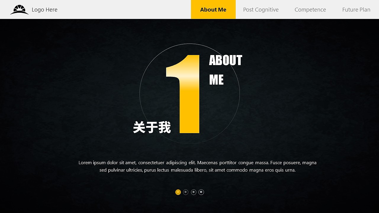 【归一演示】大气求职简历述职报告双封面封尾网页扁平化黑金商务报告PPT模板（图ZNzk2Nzg4MjA=） - PPT/Keynote - 站酷设计师归一演示原创素材 - 站酷ZCOOL