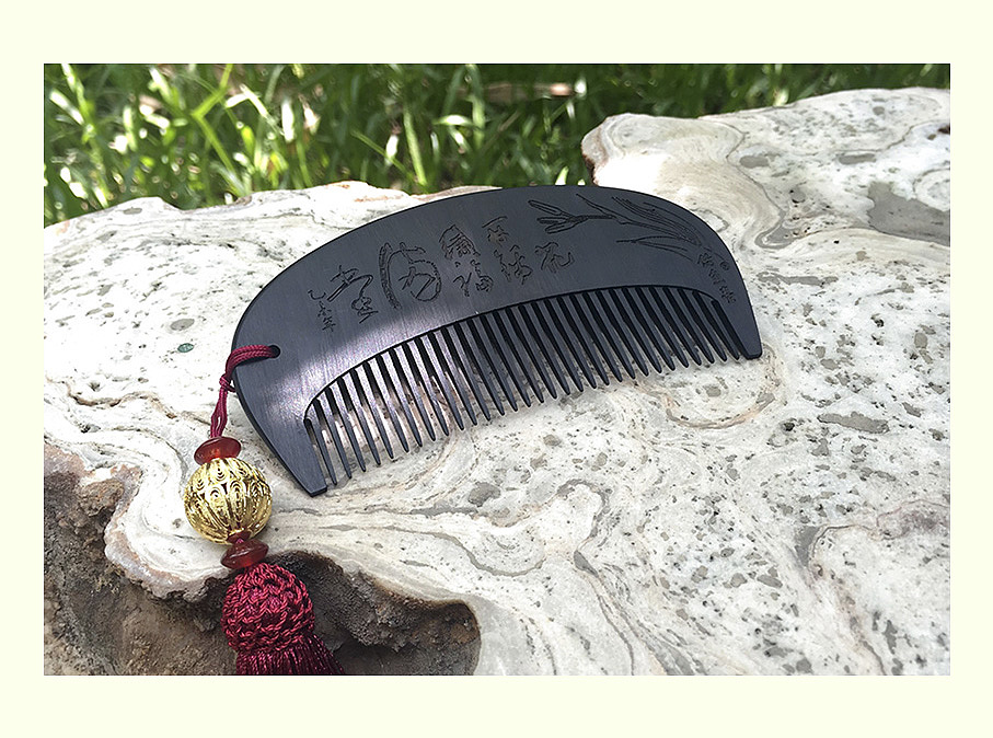 花丝镶嵌 | 《福满堂》手工银花丝木梳