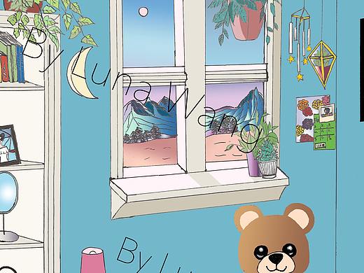 窗边的大熊（个人主页-ZNDc5NTc1MTY=） - 概念设定 - 站酷设计师Luna久久原创素材 - 站酷ZCOOL