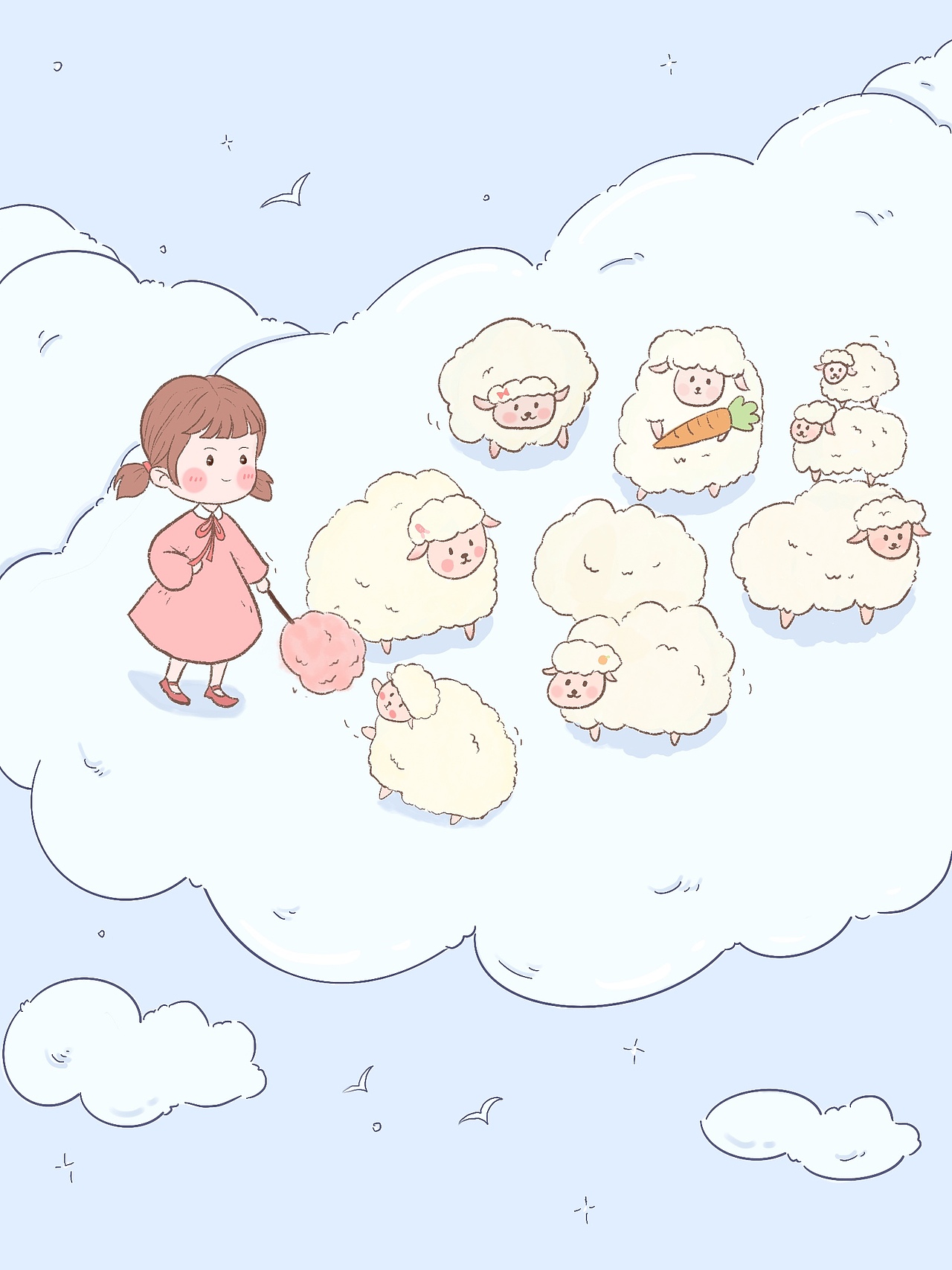 清新可爱的插画