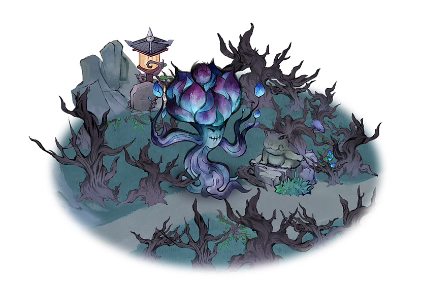 RGP水墨国风q版角色设计