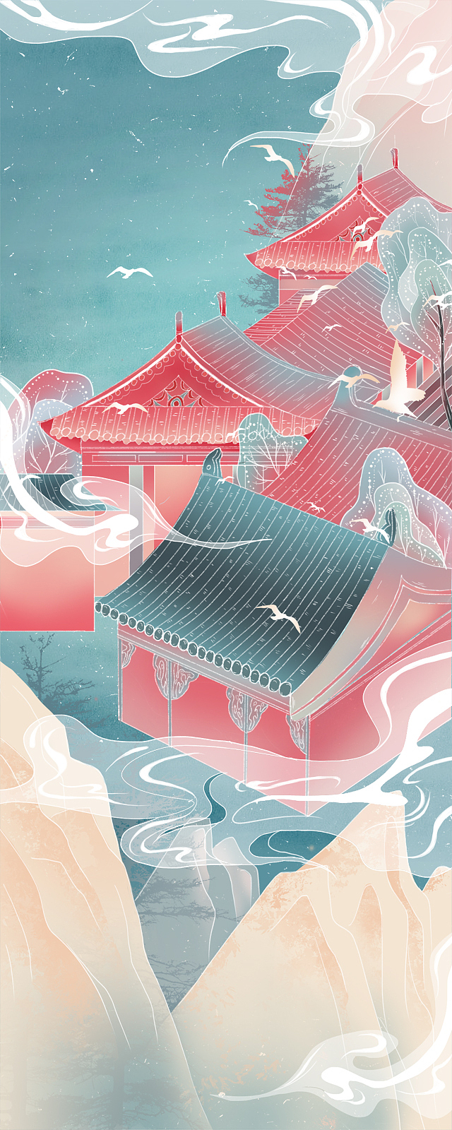 故宫联名H5（图ZMjA1Mjk0MTky） - 商业插画 - 站酷设计师还没翻身的咸鱼原创素材 - 站酷ZCOOL